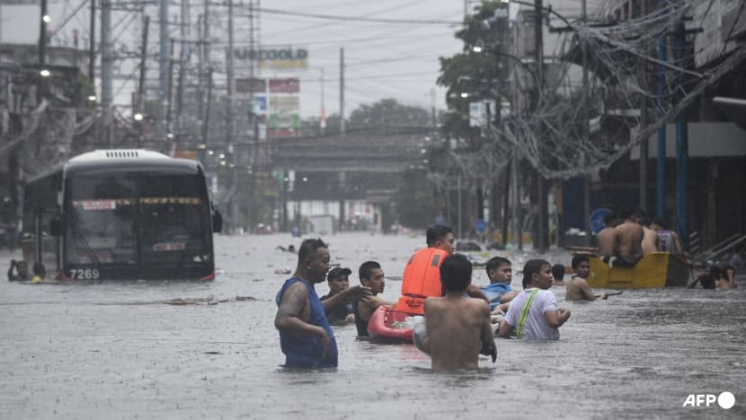 Streets turned into rivers as Typhoon Gaemi blows past Philippines