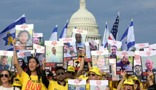 Protests and politics as Israel's Netanyahu addresses US Congress